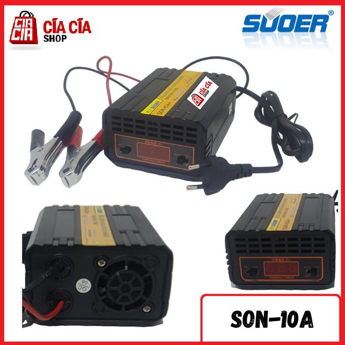 Charger Aki Otomatis Suoer 10A Charger Accu Casan Aki 10 Ampere