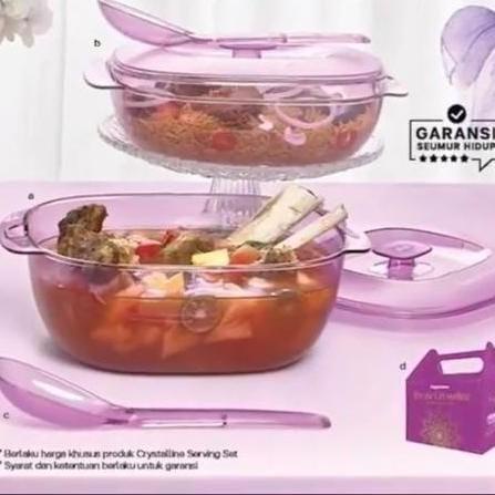 Terlaris Royale Crystalline Set Tupperware