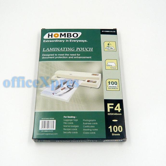

Laminating Film Ukuran F4 Hombo