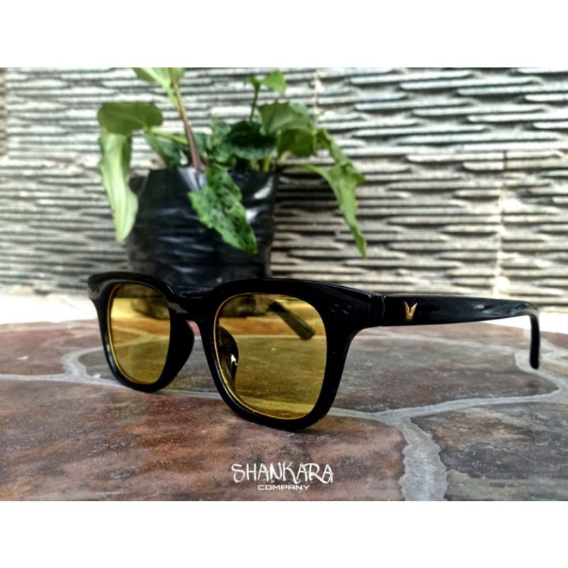 KACAMATA VINCENT LOGO V YELLOW