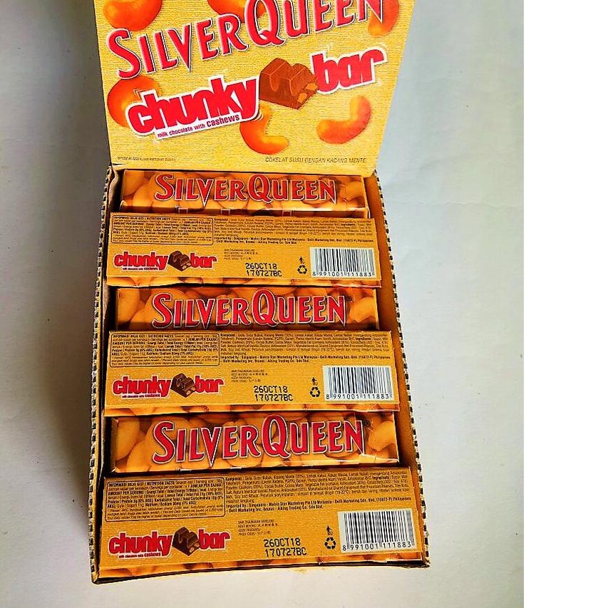 

Limited ✔️ Delfi Silverqueen Chunky Bar Box