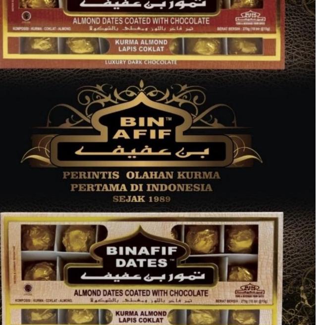 

Limited ✔️ Coklat kurma isi kacang almond bin afif