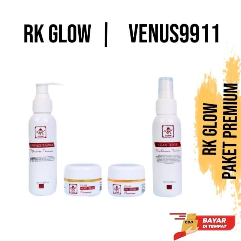 PAKET RK GLOW PREMIUM / CREAM RK GLOW ACNE / CREAM RK GLOW PREMIUM BPOM ORIGINAL 100%