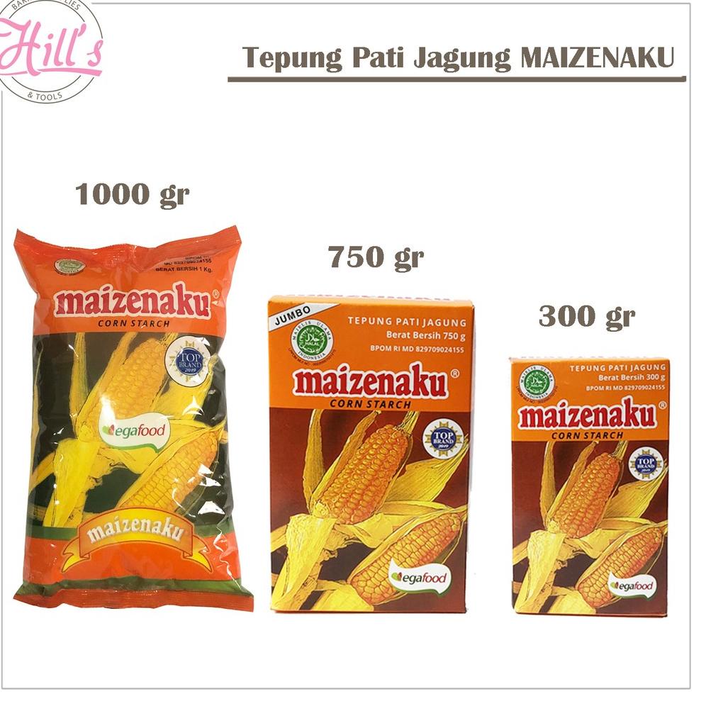 

[MURAH !] TEPUNG JAGUNG MAIZENAKU 300gr 750gr 1kg / MAIZENA 300 750 1000 gr [KODE 9]