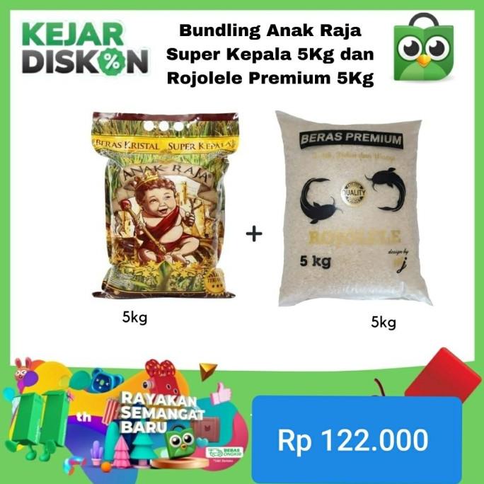 

><><><] Paket Sembako Anak Raja Kepala & Rojolele 5 kg