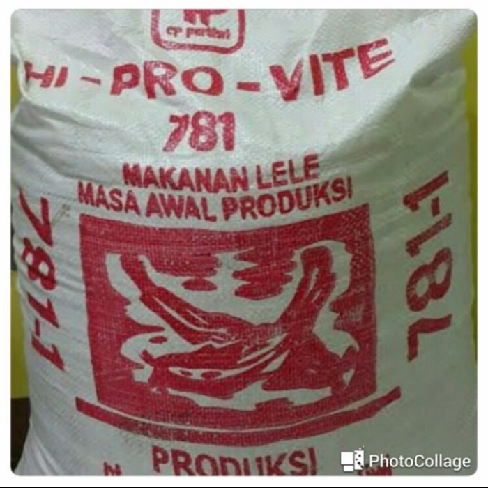 Pakan Makanan Ikan Lele Nila Gurame Pelet Hi Provite 781-1 Sak 20 Kg