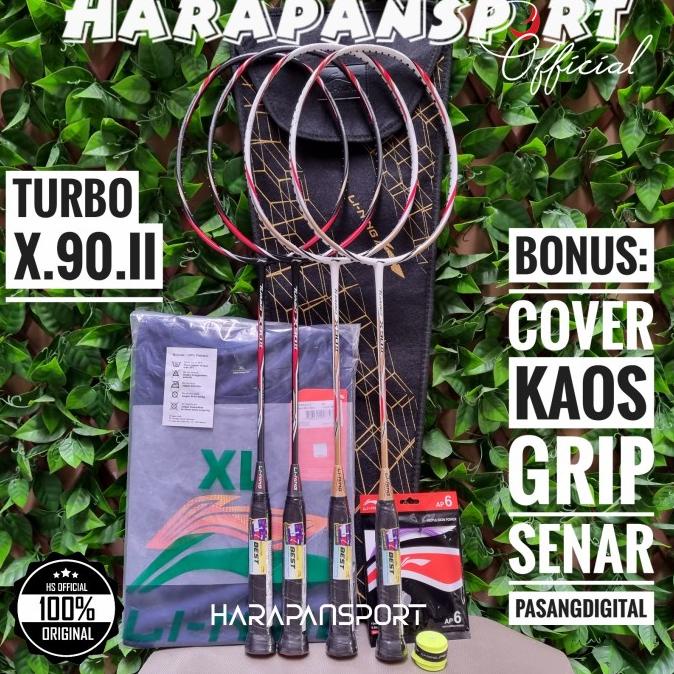 RAKET BADMINTON LINING TURBO X90 II X 90 ii ORIGINAL 100%