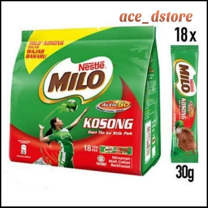 

NESTLE MILO KOSONG ORIGINAL IMPORT MALAYSIA ORI (18 STIK) TERBAIK