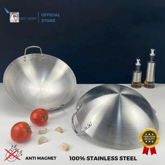 Wajan / Kuali Stainless Steel 304 Premium High Quality