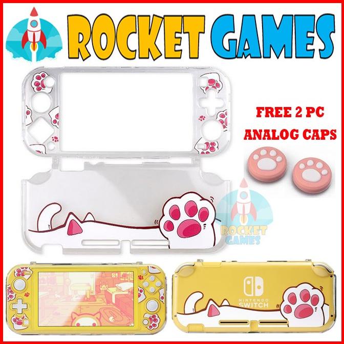Crystal Protective Case Nintendo Switch Lite Cat Paw