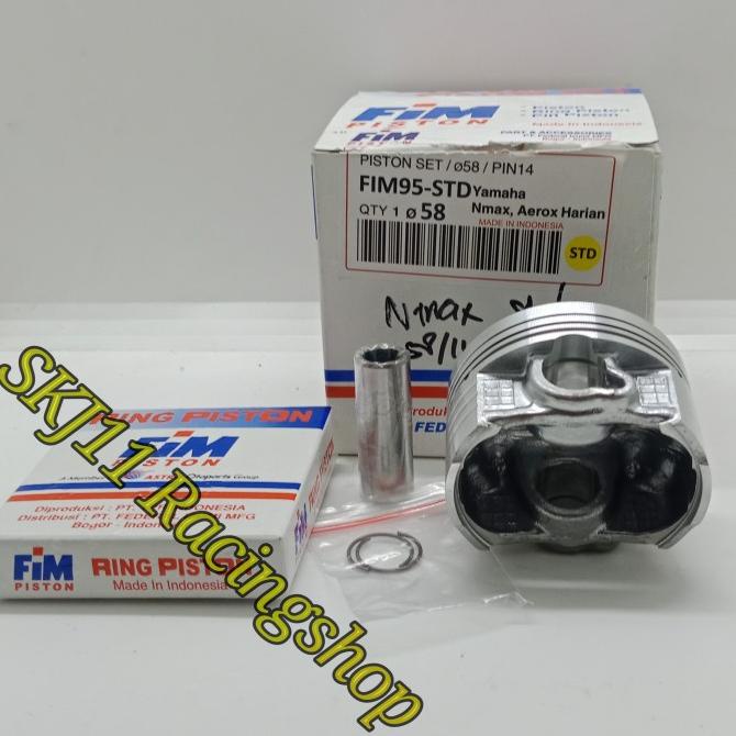 Piston Kit FIM 95 Yamaha NMAX AEROX Diameter 58 58.5 59 59.5 60 Pin 14