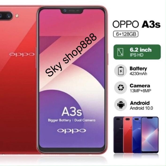 ASA956 [BARU] HP OPPO A3S RAM 4/64GB RAM 6/64GB&amp; 6/128GB LTE|4G android OPPO A3S ++