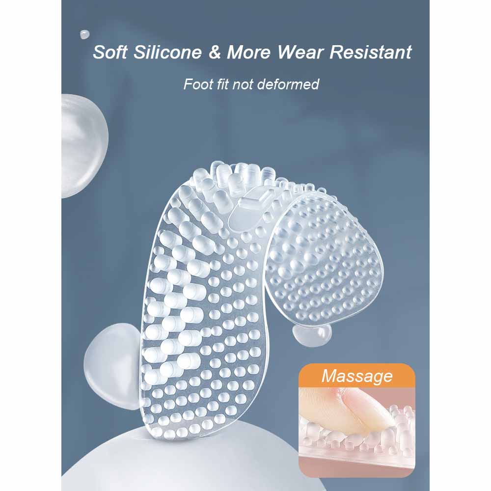 SU6 NovoSnug Pelindung Tumit Silikon Anti Slip Heel Pads Size L 2 PCS 202ST Transparent By Pro