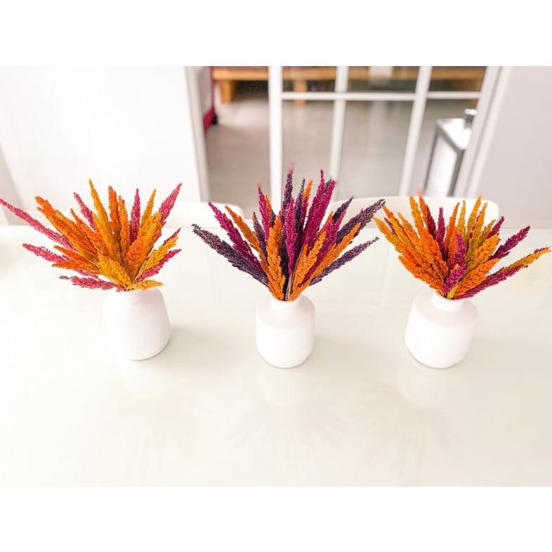 Jiwan Mix Daun Kering Hiasan Buket Bunga Kering Dekorasi Rustic Mahar Craft Dried Flowers Artificial