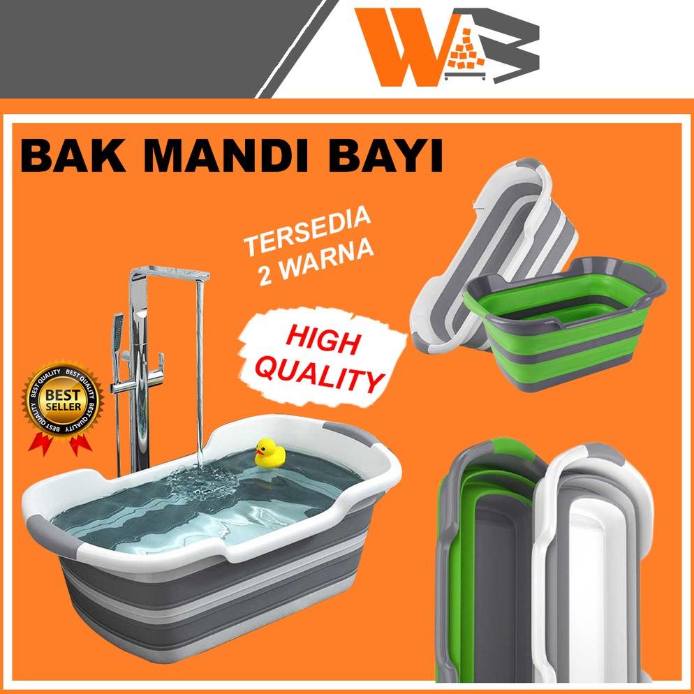 Bak Mandi Bayi Ember Tempat Kolam Mandi Bayi Lipat Plastik Portable Lipat C14