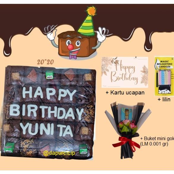 

PREMIUM Brownies Fudge 20x20 rasa enak bangett bahan premium tanpa pengawet brownies ulang tahun hampers brownies natal brownies imlek hampers lebaran Non COD