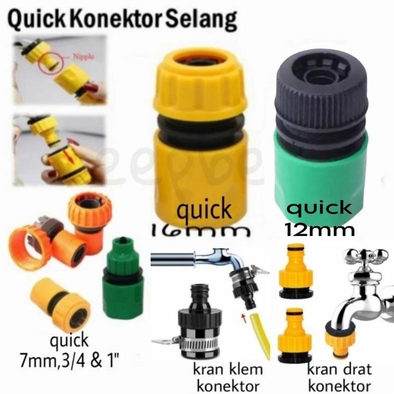 quick konektor selang air dan konektor kran drat