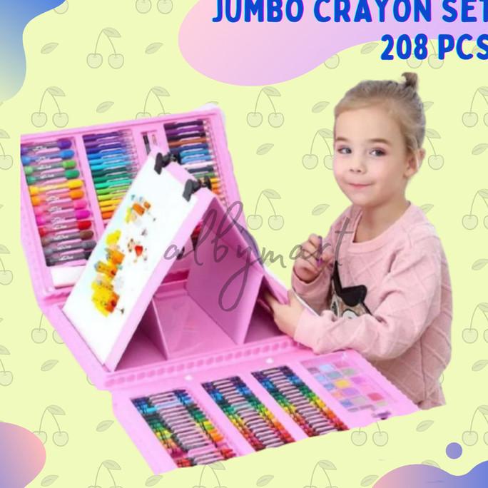 

Crayon Anak Set Isi 208 Pcs Pensil Warna Alat Lukis Set Crayon Set