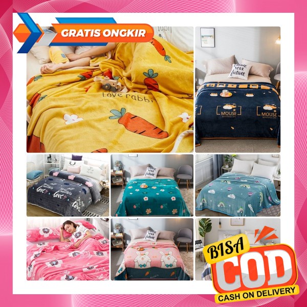 Selimut Lady Rose Terlaris Tebal Karakter Dewasa Terbaru Uk Bulu Halus Motif Nacky Stacko Selimut Bu