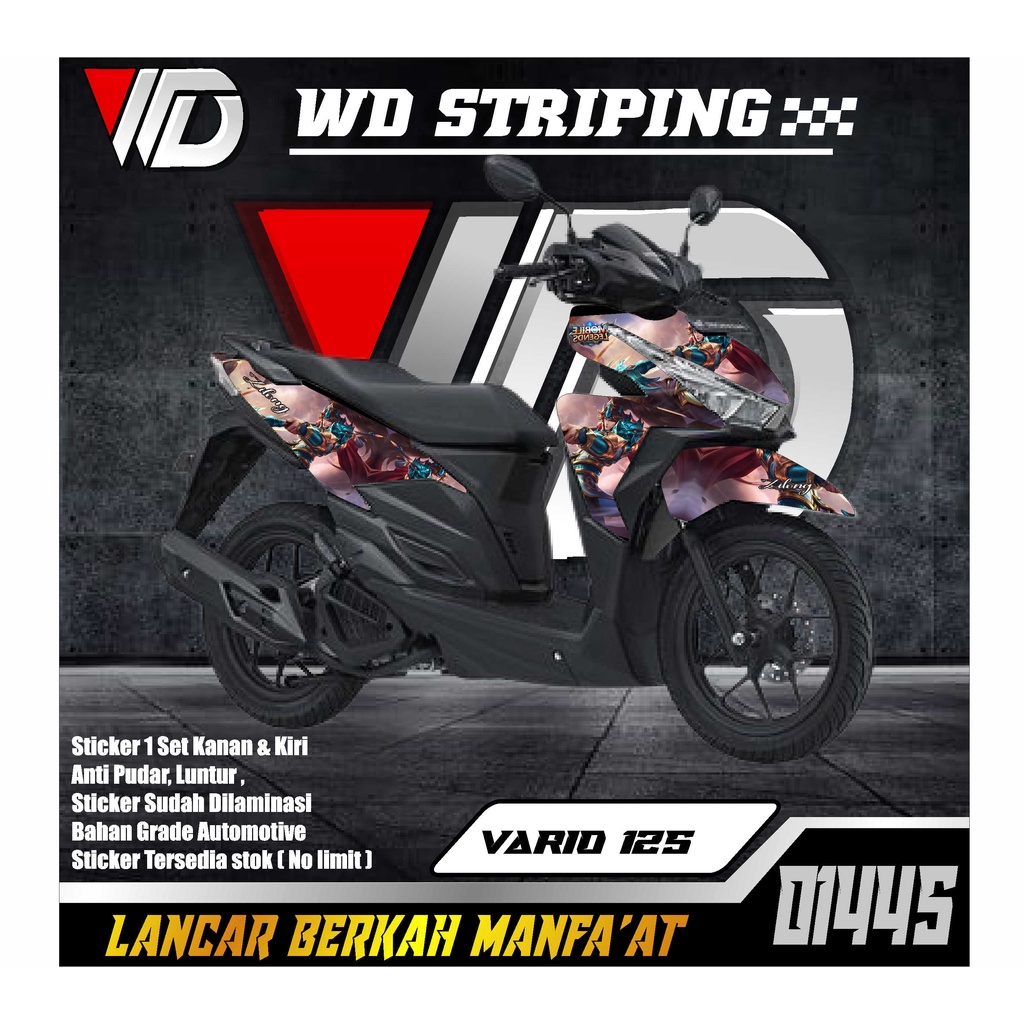 01445 sticker striping sepeda motor honda vario 125 led
