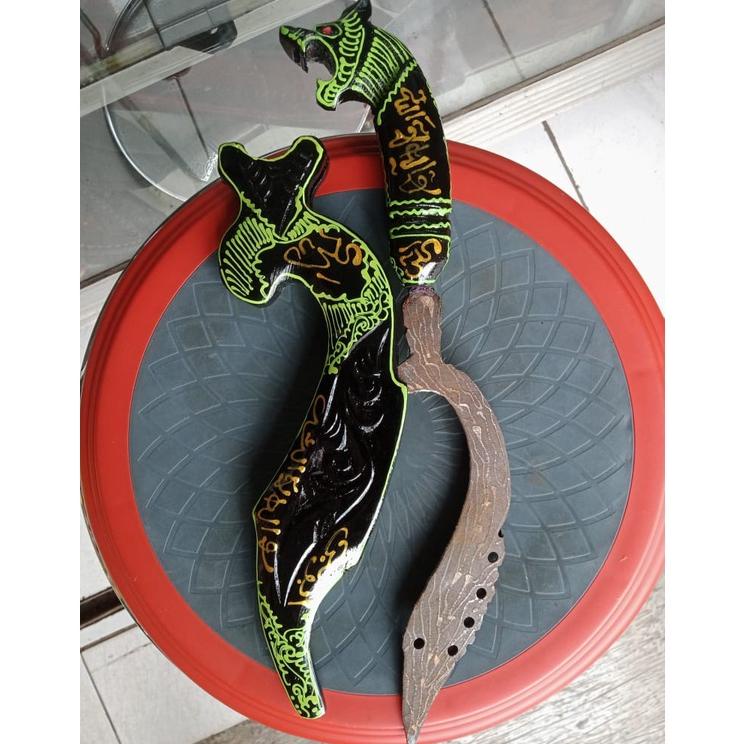 Trending Kujang Kuningan Besar Motif Macan Lafadz Mantaps