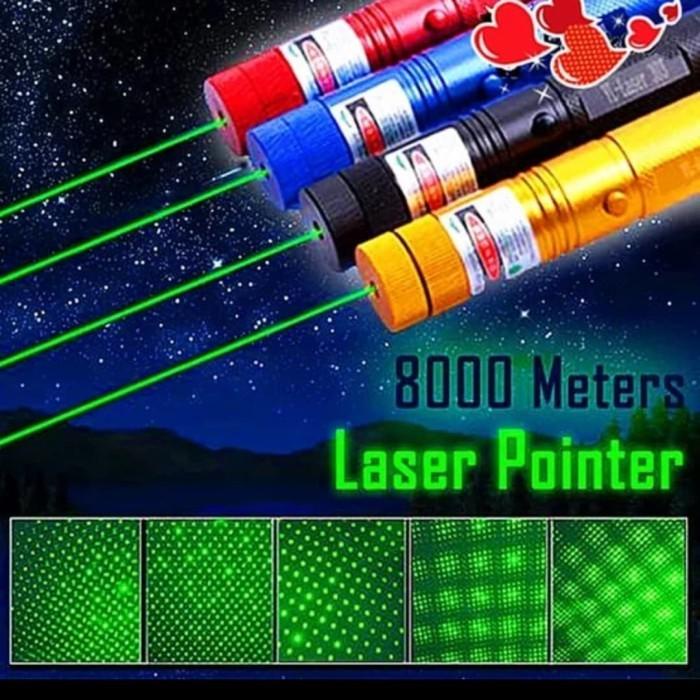 Terlaris Green Laser Pointer / Lampu Laser Hijau Jarak Jauh Random Green Laser