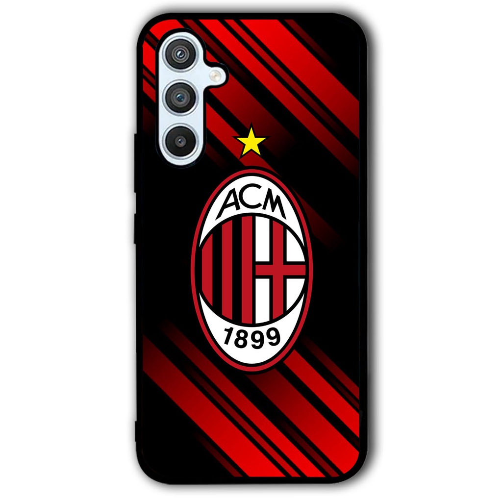 Case Samsung Galaxy A54 A34 A73 A72 A53 A52 A33 A32 A23 A14 A13 A12 Ac Milan BF0024