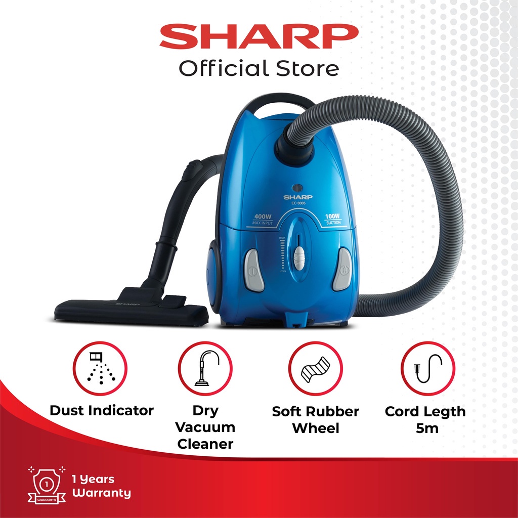 Sharp Vacuum Cleaner - EC-8305-B Light Blue