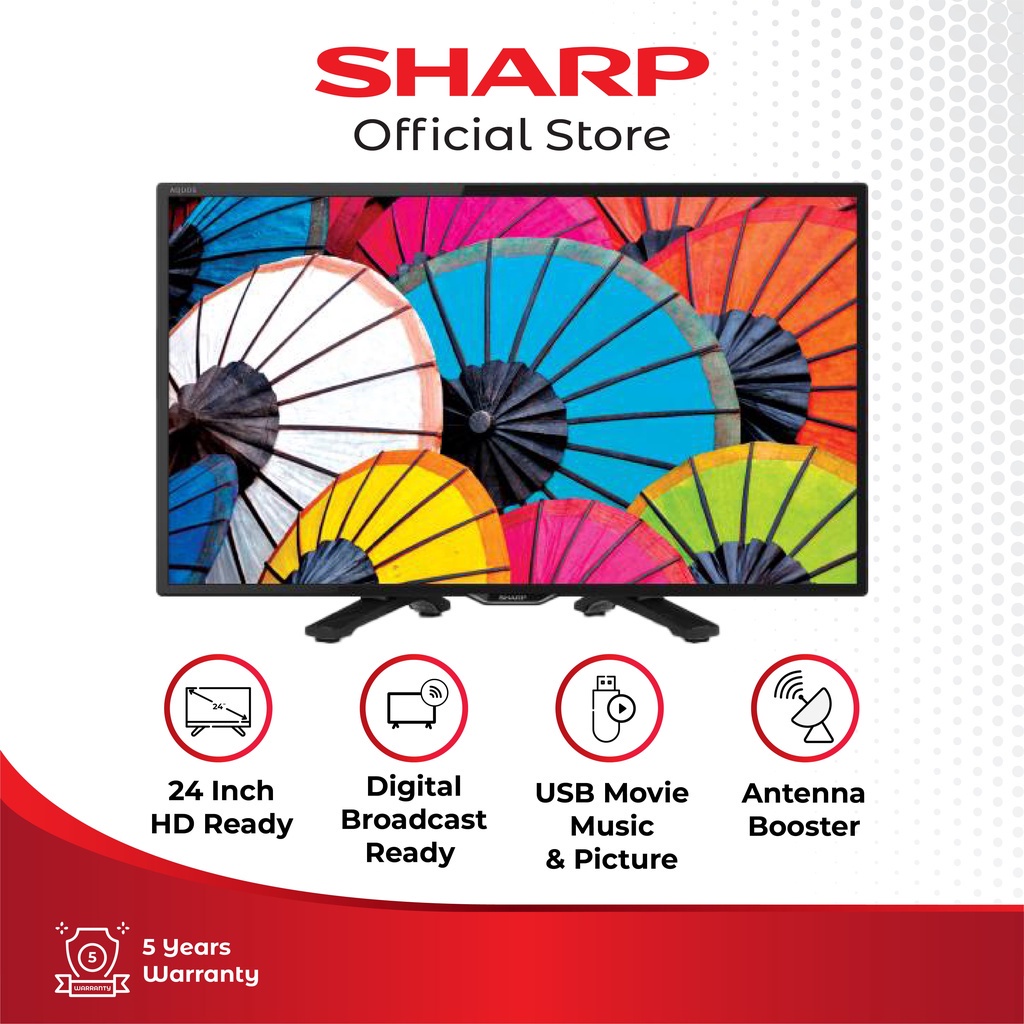Sharp AQUOS LED TV 2T-C24DC1i SHARP INDONESIA OFFICIAL SHOP