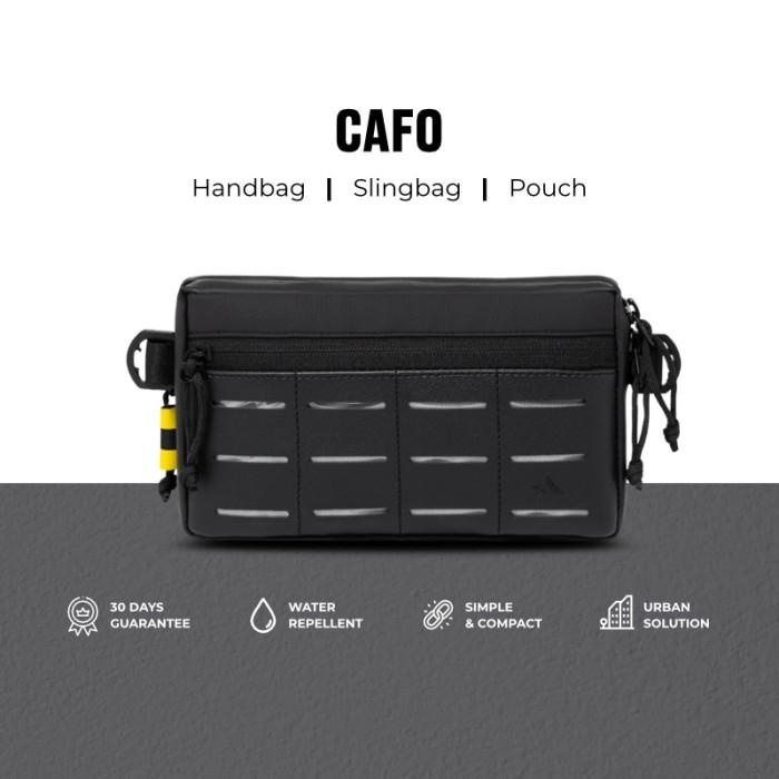 Terlaris Sidekick Project Cafo Clutch Pria Warna Hitam Multifungsi (Hand Bag +