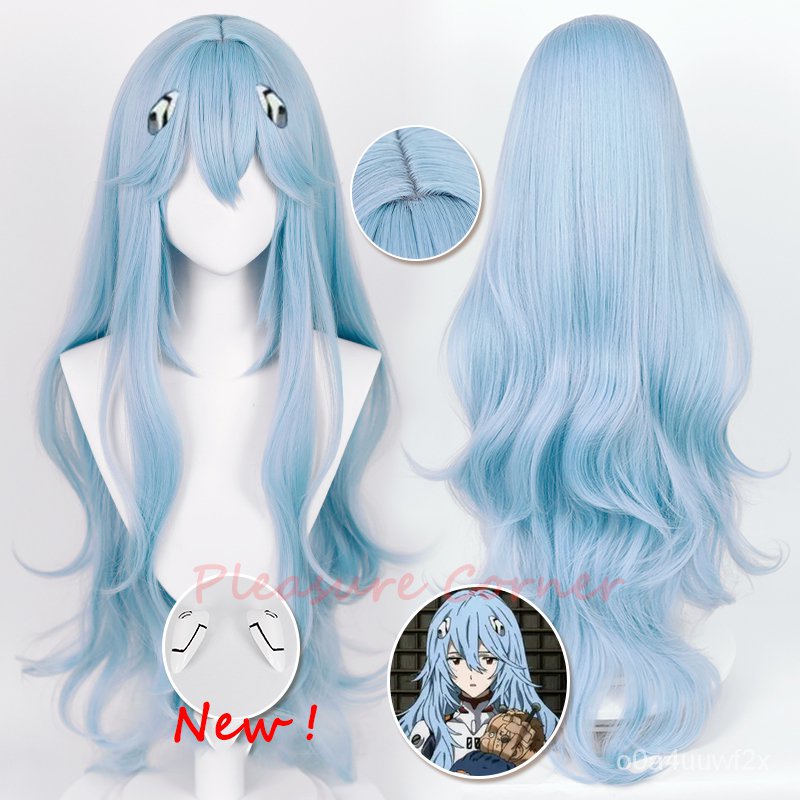 New Rei Ayanami Cosplay Wig EVA Cosplay Women Long Blue Wig Anime EVA Cosplay Wigs Heat Resistant Sy