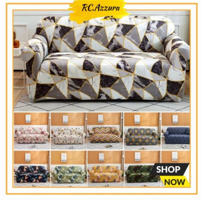 Cover Sofa 1 2 3 Seater Sarung Sofa Elastis Penutup Pembungkus Sofa