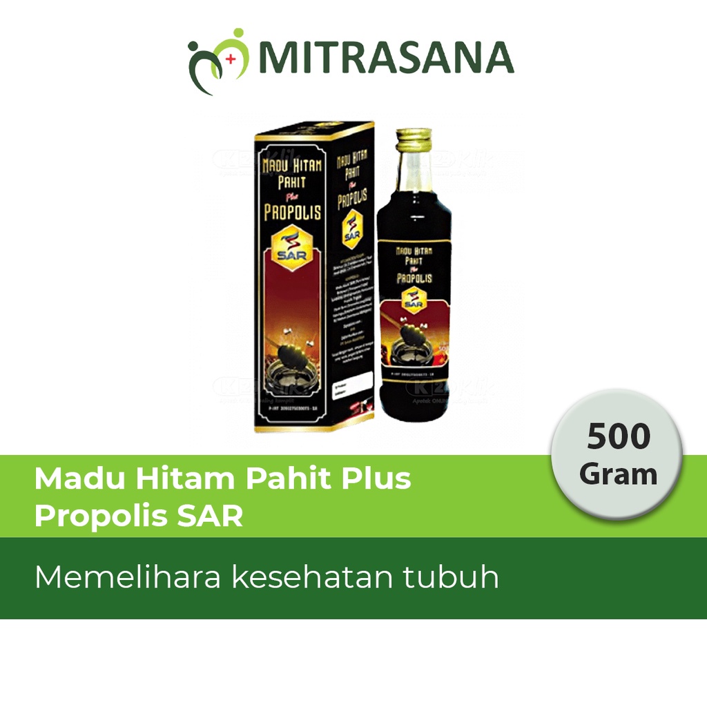 Madu Hitam Pahit plus Propolis SAR 500 gr