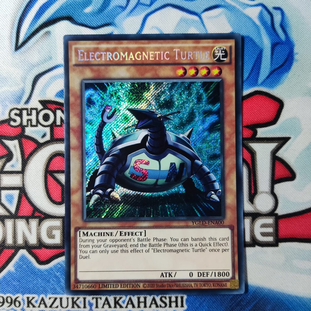 yugioh electromagnetic turtle YGLD secret rare  original