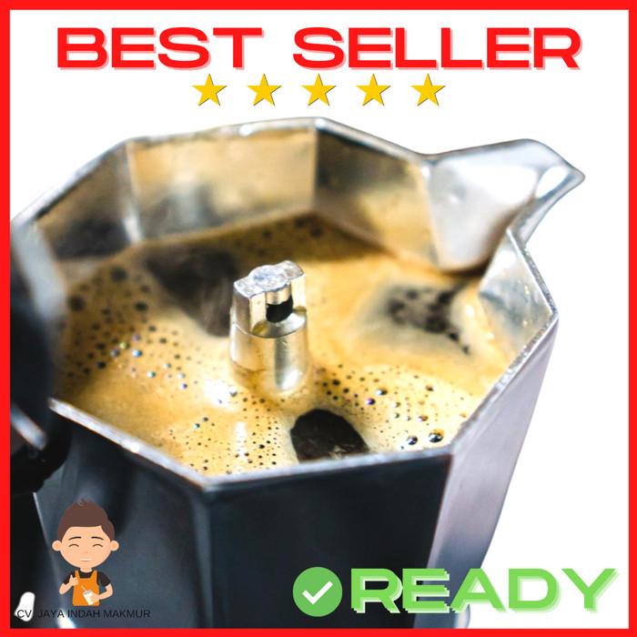 Moka Pot 6 cup - MokaPot 300ml - Coffee Espresso Maker Alat Seduh Kopi