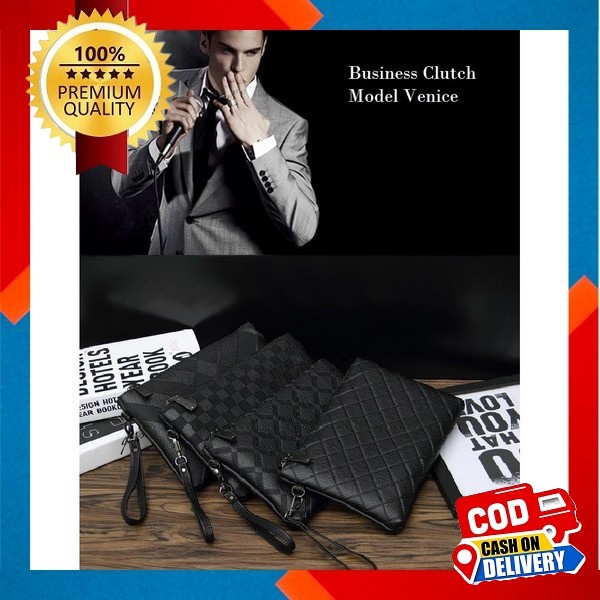 [Art. 962767] Tas Tangan Handbag Clutch Bag Pria Wanita Kulit Asli Branded Original 100% Terbaru Ber