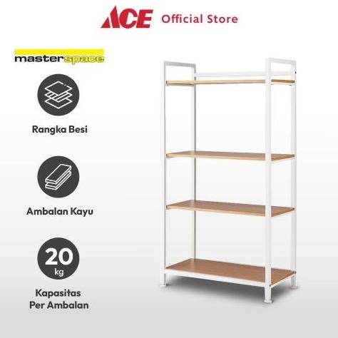 Ace Hardware - Masterspace Rak Besi Serbaguna 4 Tingkat - Putih Denissakinah