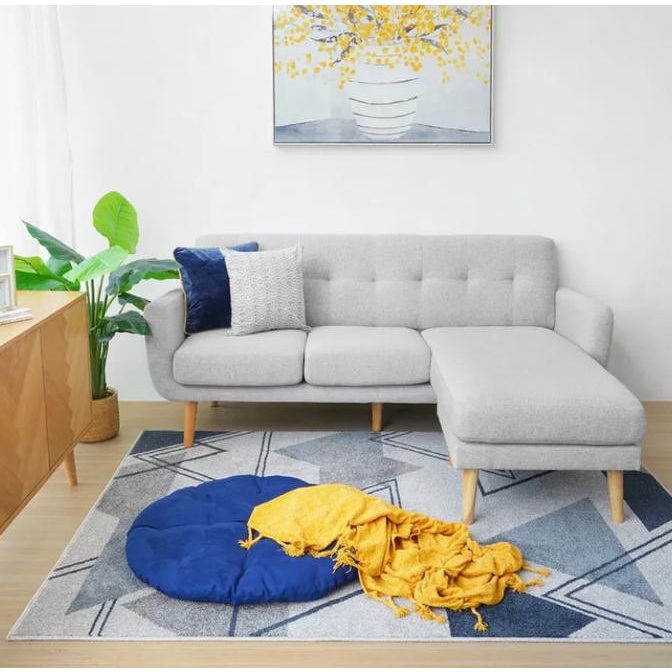 SOFA INFORMA LOGAN SOFA L SECTIONAL FABRIC - KREM EL09I09A82L