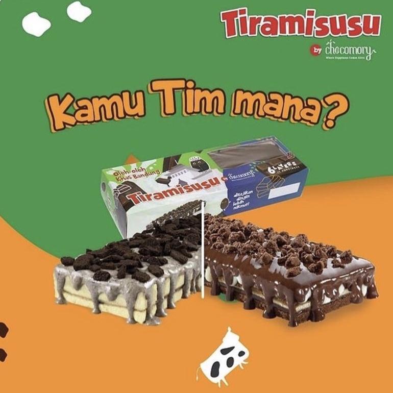 TIRAMISUSU BANDUNG CHOCOMORY REGULAR- TULIS VARIAN RASA Non COD