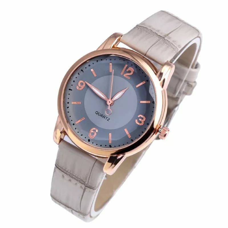 Jam Tangan Wanita Leather Kasual Formal Stylish Women Korean Style