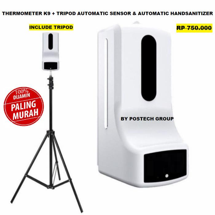Terlaris Thermometer Automatic Handsanitizer + Tripod [Termometer K9 Pro X]