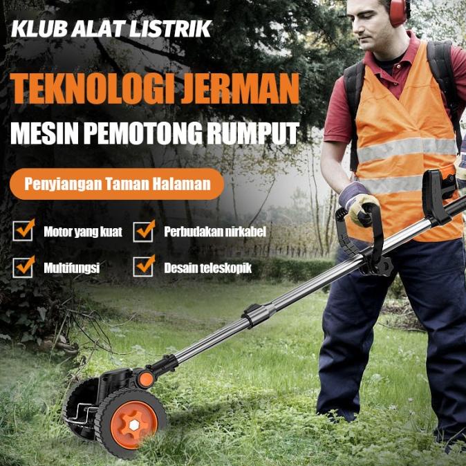 Mesin Potong Rumput mesin Pemotong Rumput Listrik Nirkabel Portabel Ta