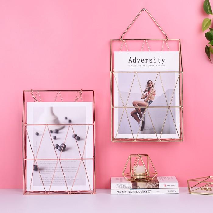 

Terlaris Magazine Holder Gold / File Holder Gold / Box Magazine File Gold