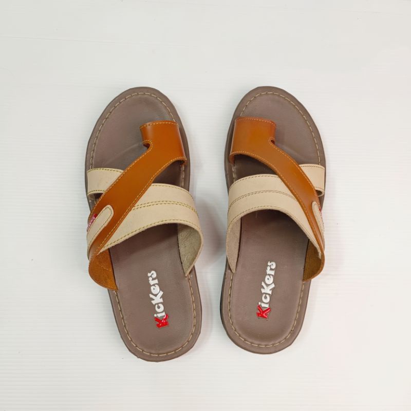 Sandal Jepit Pria Bahan Kulit Lembut 39-43 (Gerald)