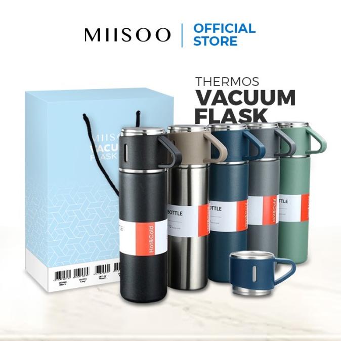 MIISOO Thermos vaccum flask Gelas Cangkir Life Polos Non led 500ML