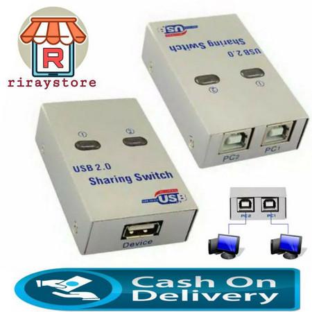 Terlaris Usb Sharing Switch Printer 2Port 2 Port / Sharing Switcher 1-2 Cabang