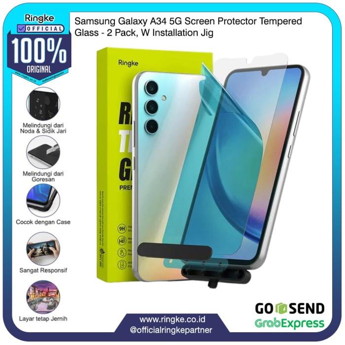 

Penjolo Ringke Samsung A34 5G Screen Protector Tempered Glass Install Jig