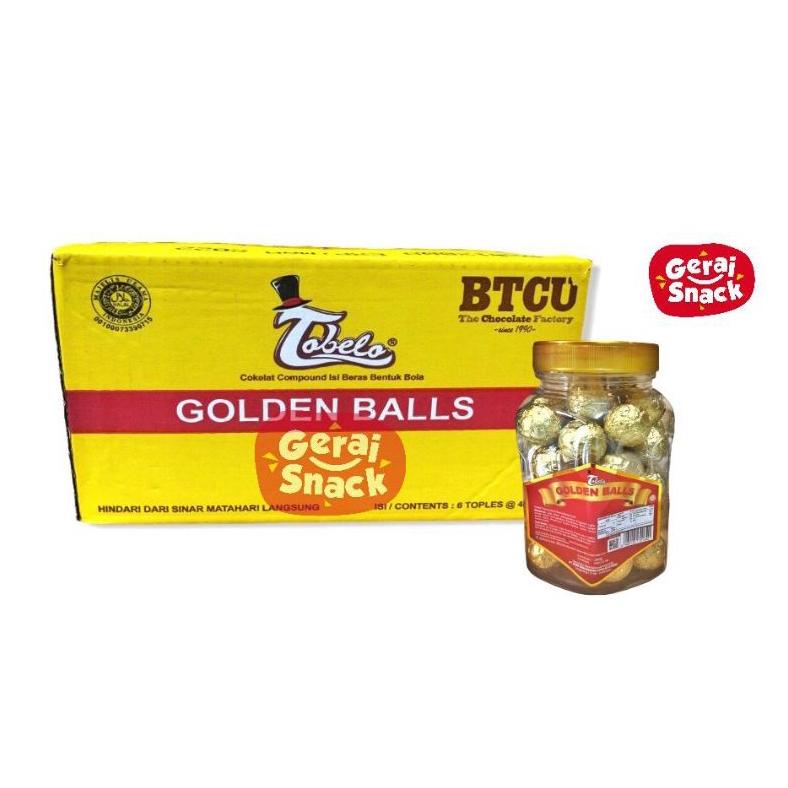 

Golden Balls Tobelo 1 BOX isi 6 Jar Cokelat Bola isi Beras Crispy Best Seller (6 Jar x 40 Pcs) Best Seller