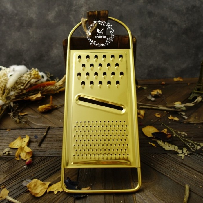 

Chefio Parutan Keju Stainless / Cheese Grater / Parutan Buah dan Sayur