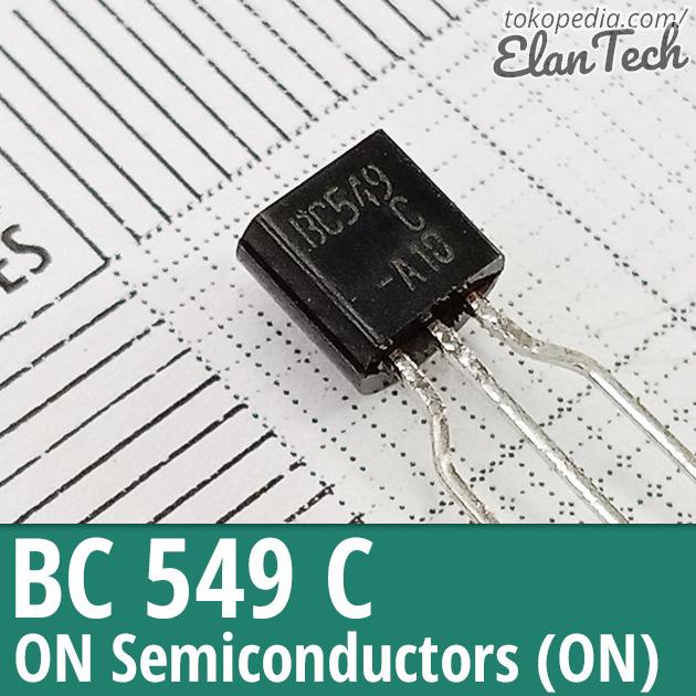 BC549 Original On Semi BC549C BC 549 Bipolar NPN Transistor Elan73c Juara